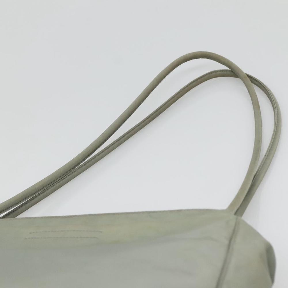 PRADA Tote Bag Nylon Khaki Silver Auth 131158 - Picture 8 of 16